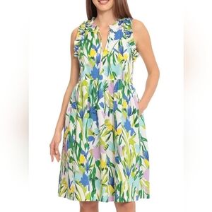 Maggy London Vibrant Floral Midi Dress